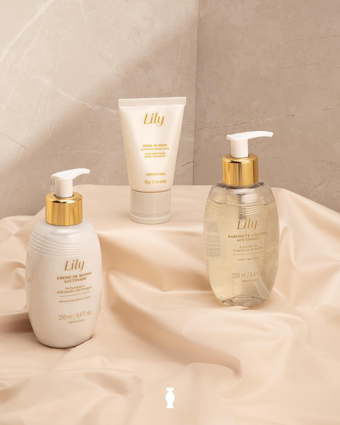 Creme de Mãos Acetinado Hidratante Lily, 50g
