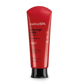 Nativa Spa Sabonete Líquido Corporal Morango Ruby, 200ml