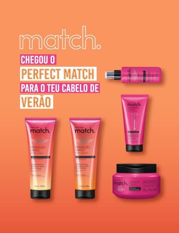 Match Shampoo Restaurador Operação de Verão, 250ml
