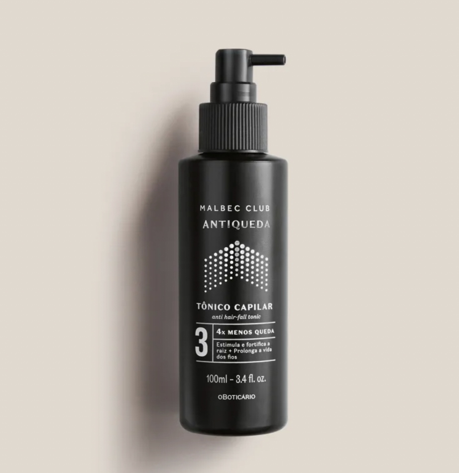 Malbec Club Tónico Capilar Antiqueda, 100ml - Edição Limitada