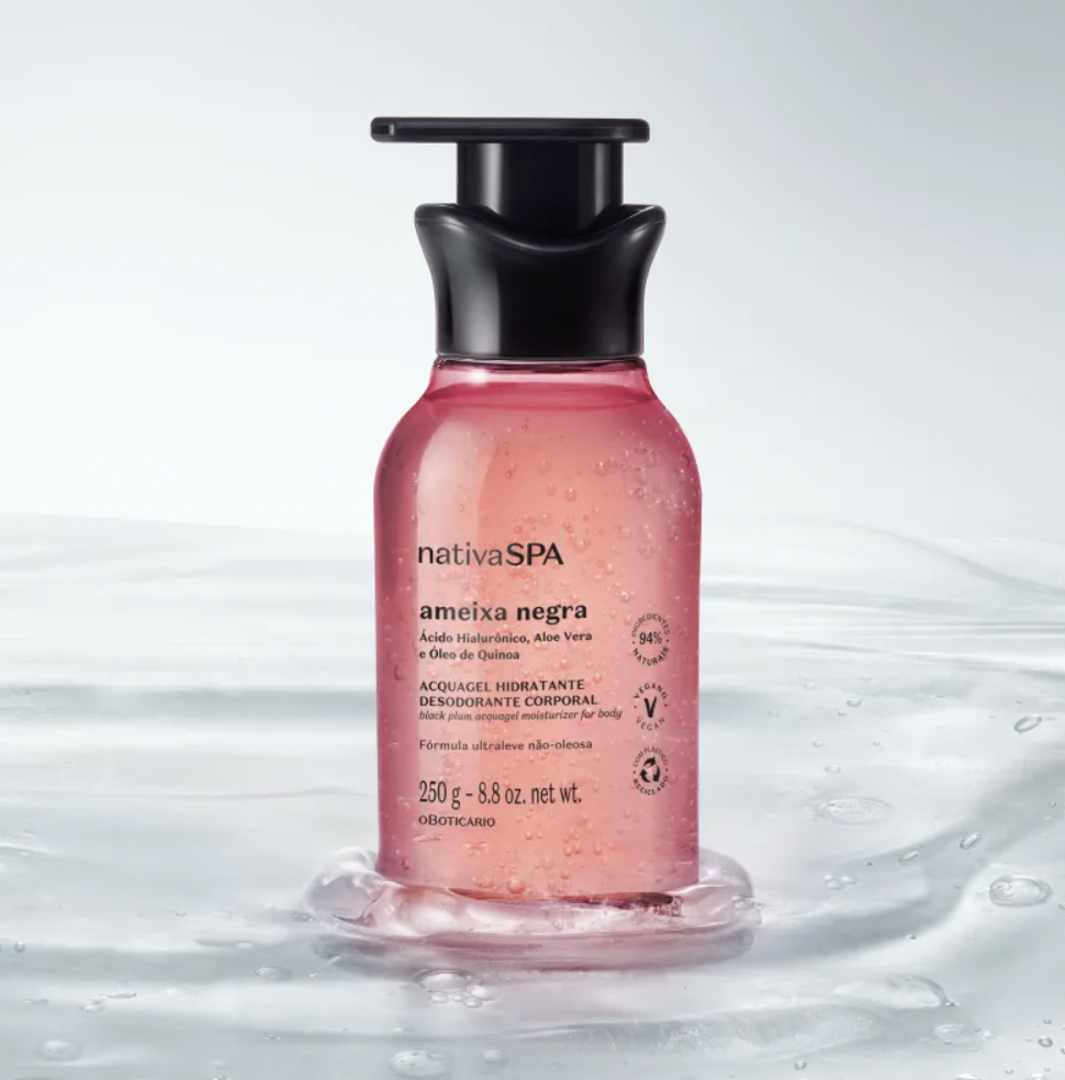 NSPA Loção Acquagel Hidrantante Ameixa Negra, 250ml