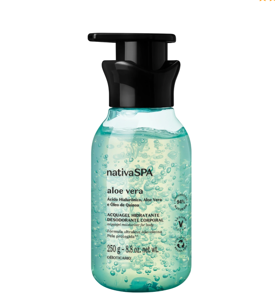 NSPA Acquagel Lotion Corporelle Hydratante Aloe Vera, 250 ml