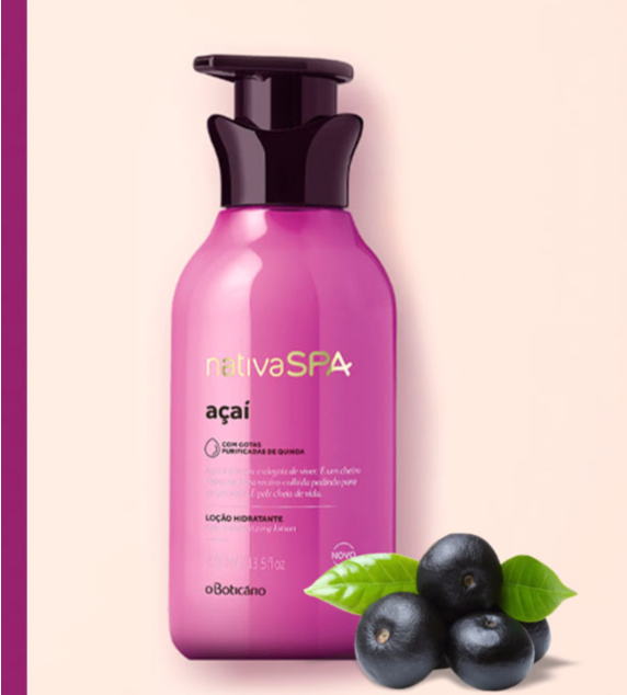 NSPA Loção Hidratante Corporal Açaí, 400ml