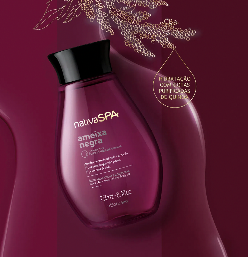 NSPA Óleo Hidratante Corporal Ameixa Negra, 200ml