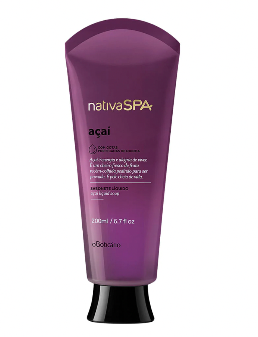Savon Liquide Corporel NSPA Nativa SPA Açaí, 200ml
