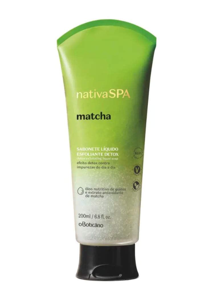 Nspa Matcha Savon liquide exfoliant pour le corps, 200 ml