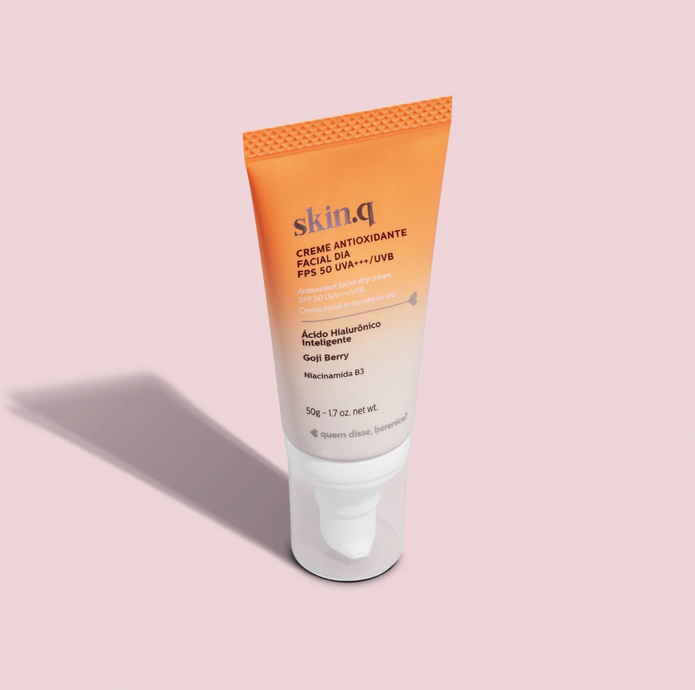 QDB Skin.Q Crème de jour antioxydante pour le visage SPF50, 50g