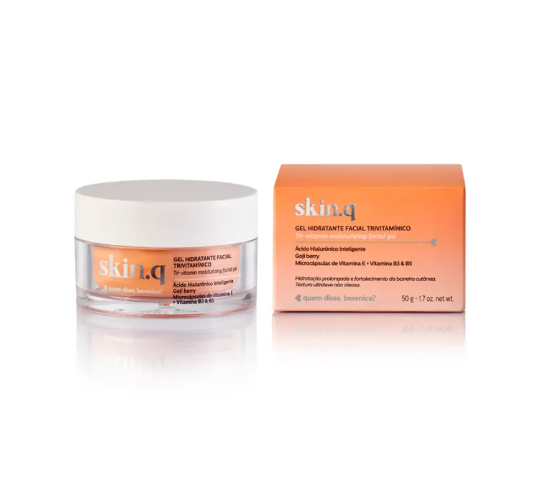 QDB Skin.Q Gel Hidratante Facial Trivitaminico, 50g