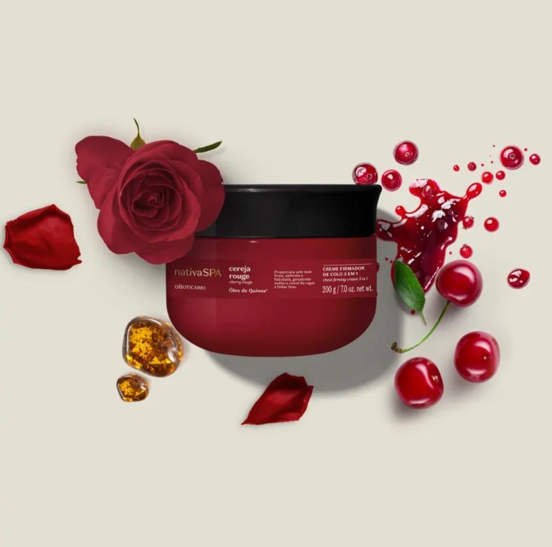 Creme Firmador de Colo 5 em 1 Nativa Spa
Cereja Rouge 200g
