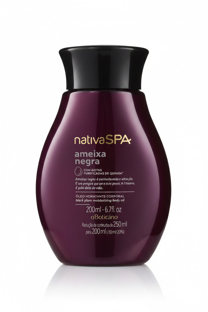 Óleo Glorioso de Banho Nativa Spa Ameixa
Negra, 200ml