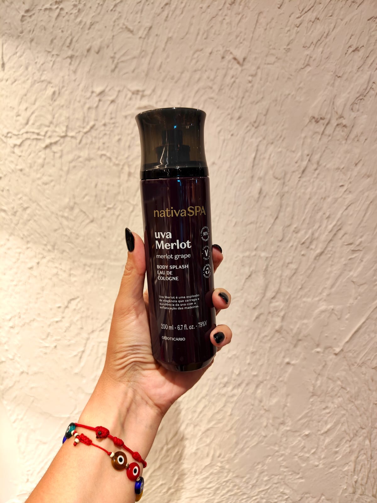 Body Splash Nativa Spa Uva Merlot, 200ml