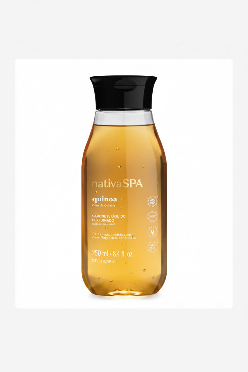 Sabonete Líquido Perfumado Nativa Spa
Quinoa, 250ml