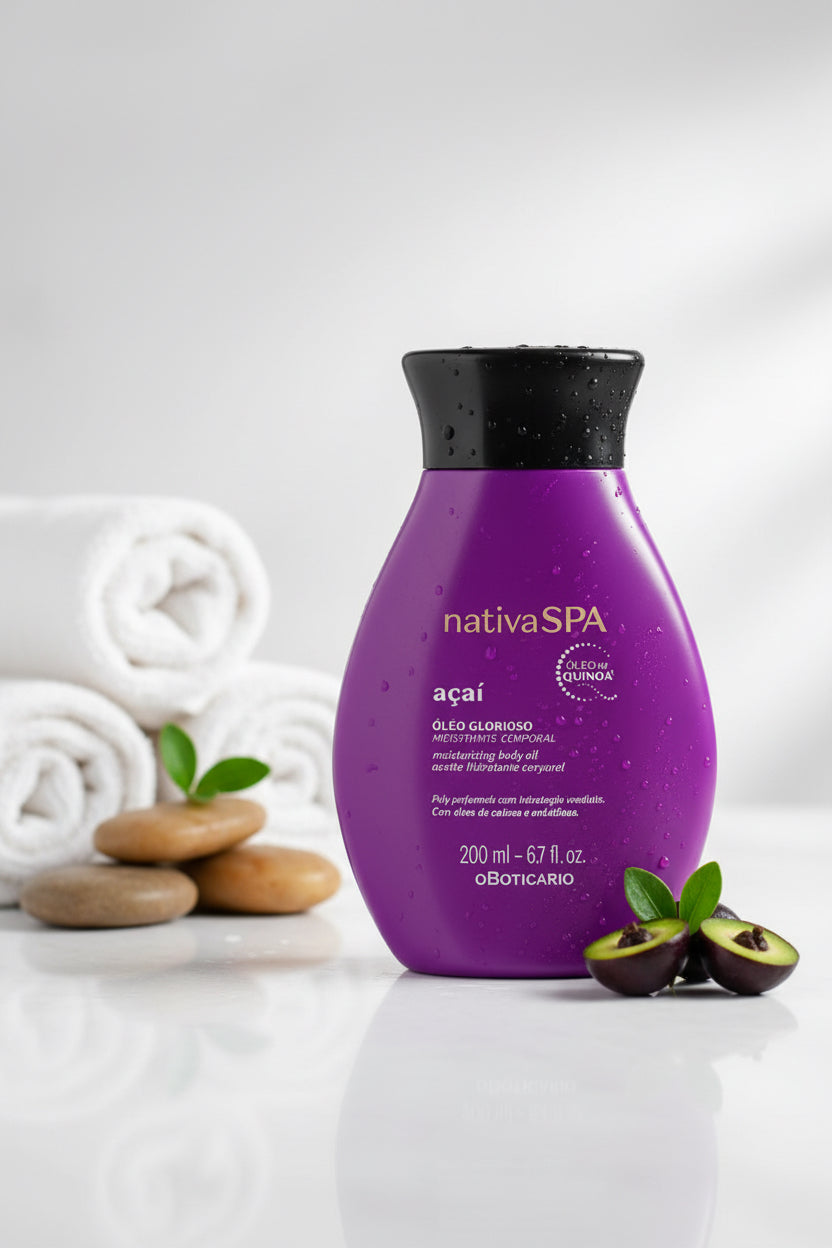 Óleo Glorioso de Banho Nativa Spa Açaí,
200ml