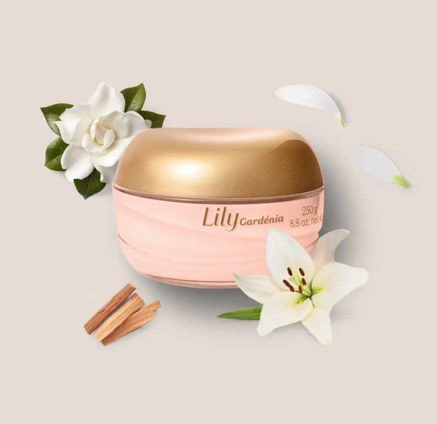Edição limitada-Creme hidratante acetinado Lily Gardénia