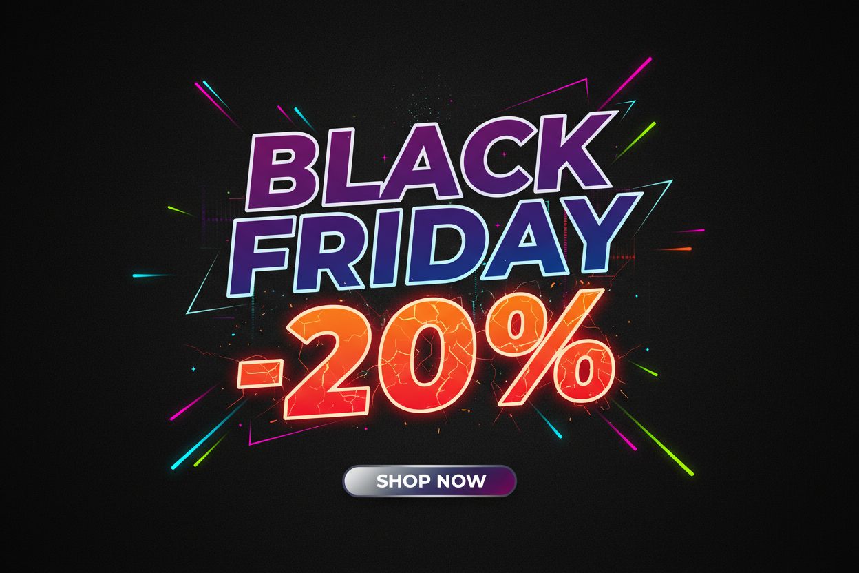 Black Friday-20% 