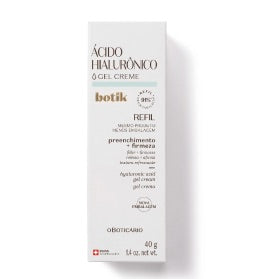 Refil Gel Creme Facial Ácido Hialurónico Botik, 40g