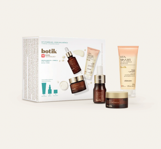 Kit Botik Ácido Hialurónico+Vitamina B5 - Produtos Tamanhos de Viagem