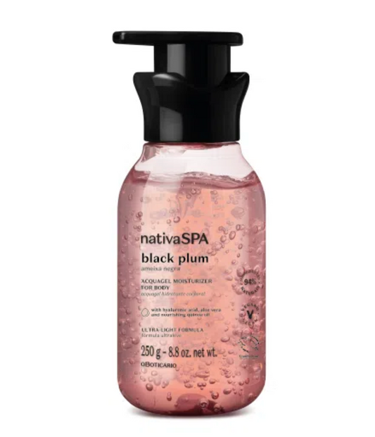 NSPA Loção Acquagel Hidrantante Ameixa Negra, 250ml