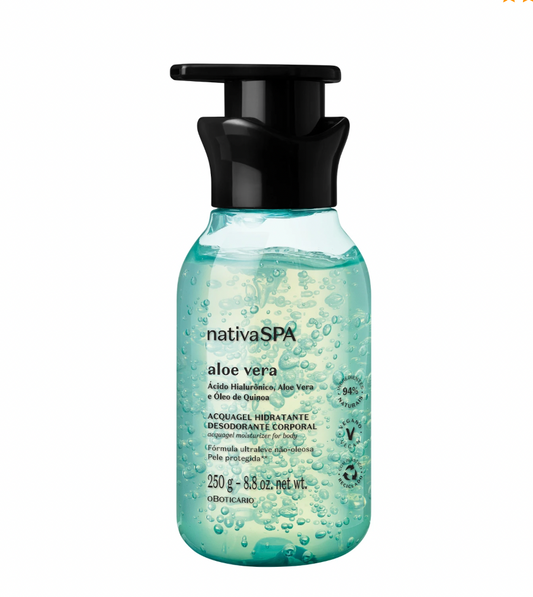 NSPA Loção Acquagel Hidratante Corporal Aloe Vera, 250ml